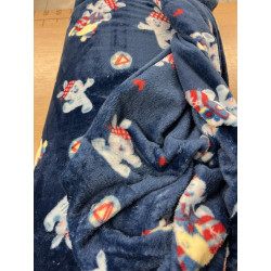 fleece blauw met konijn